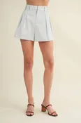 Tatiana Tailored Pleat High-Waisted Short