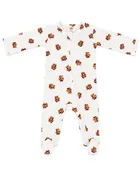 2-Way Zip Footie in Teddy Bear