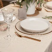 Nappe Ronde Lin Naturel