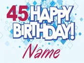 Birthday - Design 2 with Age - Yard Sign