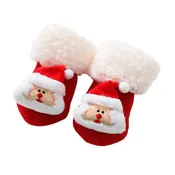 Baby's Christmas Warm Thickened Coral Velvet Floor Socks
