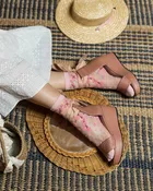 Cherry Blossom | Sheer Crew Sock