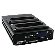 *Audioroot eSMART DUAL -2 bays 2 Amps desktop smart battery charger with OLED display.
