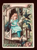 Victorian Trade Card Lion Coffee The Seven Ravens Picture Card Good Card #10