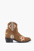 Cowboy Round Toe Ankle Boots - Navajo