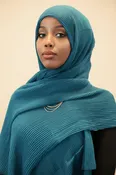 Crinkle Hijab Teal