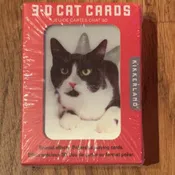 3D Cat Poker Size Playing Cards