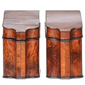 19th C. English Mahogany Knife Boxes