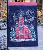 All Is Calm Applique Garden Flag