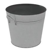 11 ½” X 10” Galvanized Metal Bucket