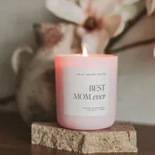 Best Mom Ever 15 oz Soy Candle, Matte Jar - Gifts
