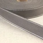 100% Cotton Web Stitches Gray