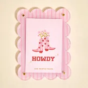Mini Cowgirl Boots Picture Frame Magnet