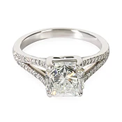 1.80ct Cut Cornered Mixed Cut Diamond Lucida Engagement Ring