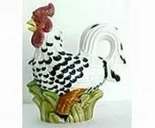 Black &amp;amp; White Rooster Water Pitcher