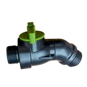 Bushman ¾" Male Pipe Thread Plastic Ball Valve Spigot to ¾" Garden Hose Thread