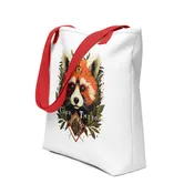 Feeling Kinda Cute Red Panda Large organic tote bag Tote bag