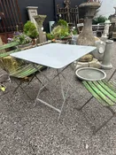 20th Century French Fermob Polychromed Metal Bistro Tables