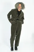 7W Corduroy High Waisted NIME Pants Gray