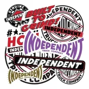independent logo assorted small sticker