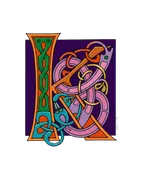 Celtic Letter Sticker