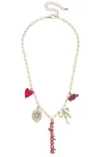 Canvas Style - Arkansas Razorbacks Paper Clip Charm Collector Necklace