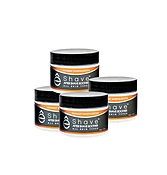 After Shave Soother Orange Sandalwood Bundle - Travel Size 4 jars of 1 oz