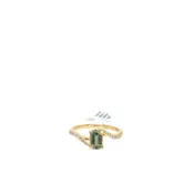 green Montana sapphire ring