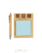 CRAFTS BY ALEXA - Birch Quilt Notepad w/Bamboo Pen