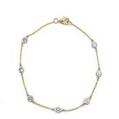 14K Polished Yellow Gold Cable Link Bracelet