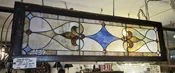 Stained glass transom