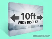 10ft Wide Straight Fabric Pop Up Display