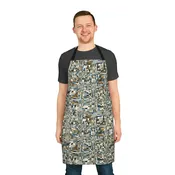 Apron, Jhane Barnes design "QUAD" col. Mint Chocolate
