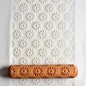 MKM BHR HANDROLLER-123 Geometric Daisies — Mulberry Corner