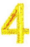JKM 2" Number 4 (Iron On)
