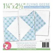 1-1/4in x 2-1/2in Flying Geese Quilt Block Foundation Paper # ISE-797