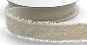 Antique Ivory 1" Frayed Edge - BOLT