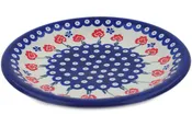 Polish Pottery 10" Plate Blue Eye Spring