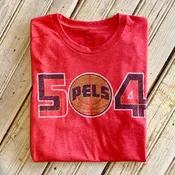 504 Pels Unisex Tee-tri red