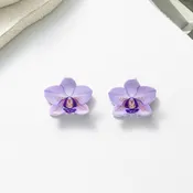 Mini Orchid Hair Clips 2pk