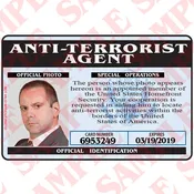 Anti-Terrorist Agent - Custom ID Card