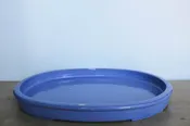XXLarge bonsai baby blue pot for  forest, rafting, penjing, saikei Oval,  inside 20"L x 13.5"W x 1.5" actual depth