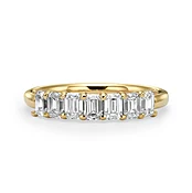 1.00 ct Seven Stone Emerald Cut Diamond Band