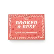 Booked & Busy Book Theme Punch Card Booklet