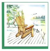 Adirondack Lake Quilled Greeting Card
