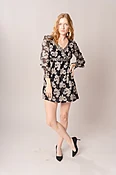 1960’s Black & Silver Mini Dress
