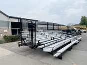 7-Row Bumper Tow Bleacher | Seats 107 | 26.5′ Long | Customer Pick Up