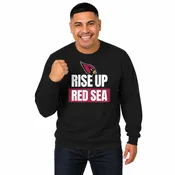 Arizona Cardinals NFL Adult Slogan Crewneck Sweatshirt - Black
