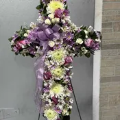 Lavender Grace Cross Standing Spray