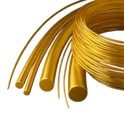 10K Yellow Round Wire